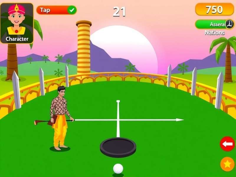 Bhangra Beat Golf Gameplay Screenshot